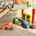 Playbox Drive in-Multilevel Activity Center with Helicopter Pad, Moving Elevator & Rapid Descent Ramps Pretend Play Toy Develops Motor Skills & Creativity - Age 1+ Years