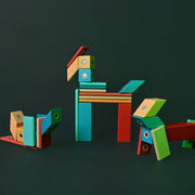 Playbox Wooden Magblocks Set, Creative Thinking, Motor Skills, Imagination Development, Problem Solving Skills Block Toys for 1+ Year Old Age Girls Boys.
