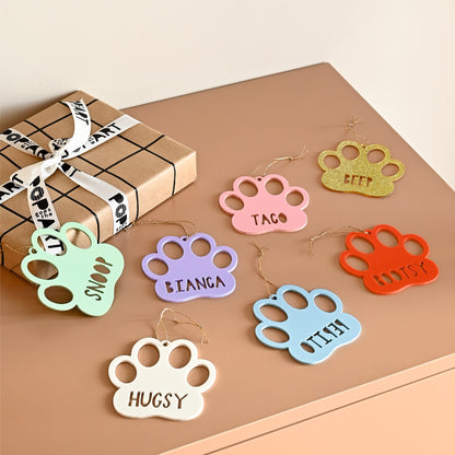 Personalised Tree Ornament Xmas Shape | Paw