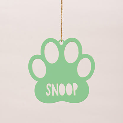 Personalised Tree Ornament Xmas Shape | Paw
