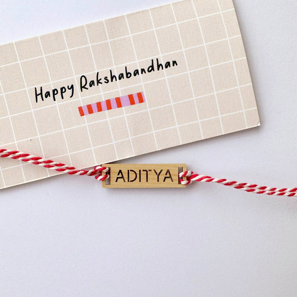 Personalised Name Rakhi | PLAQUE