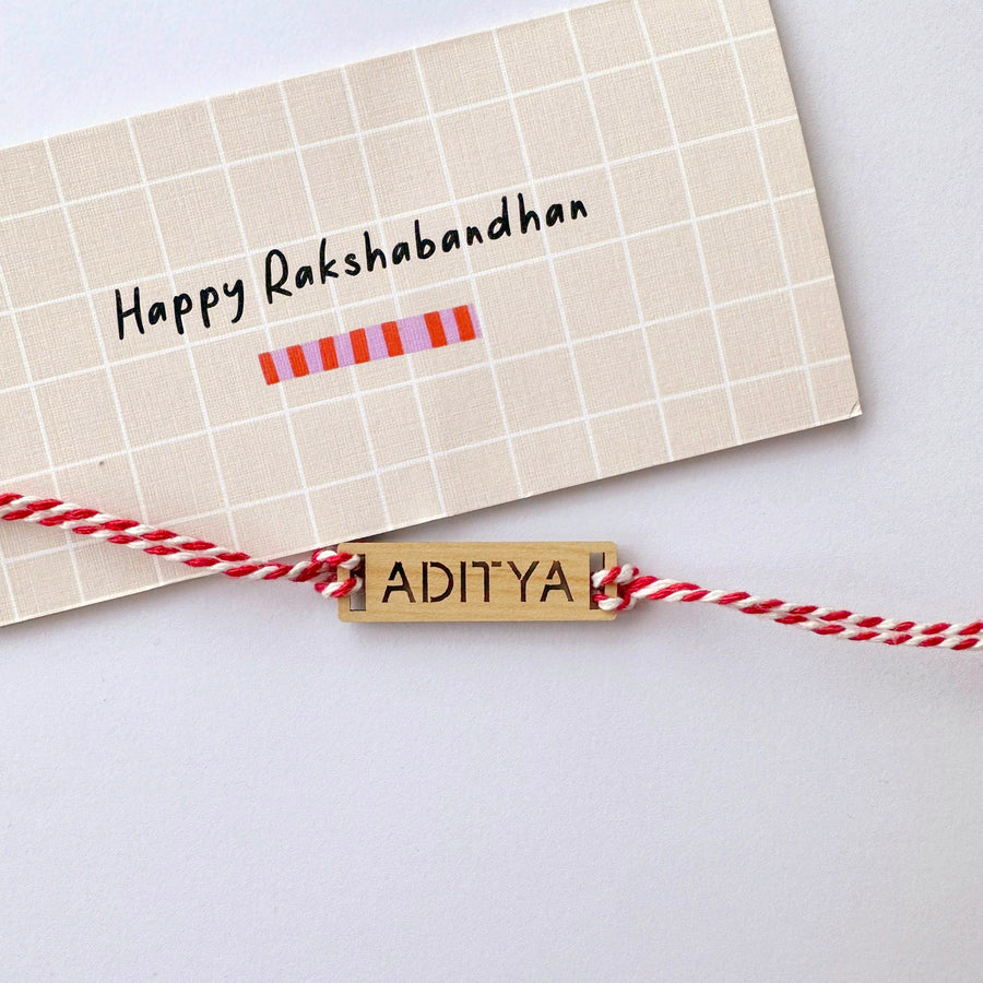Personalised Name Rakhi | PLAQUE