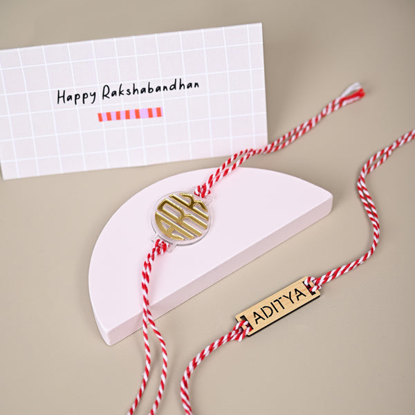 Personalised Name Rakhi | PLAQUE