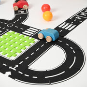 Playbox Wild Track - Tracks and Cars Wooden Toy 24 Tracks and 3 Cars for 1 to 7 Years Toddlers, Boys & Girls(Set of 1)