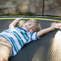 Springfree Compact Round Trampoline With Enclosure and with Flex R Hoop Basket Ball