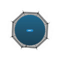 Springfree Compact Round Trampoline With Enclosure and with Flex R Hoop Basket Ball