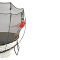 Springfree Compact Round Trampoline With Enclosure and with Flex R Hoop Basket Ball