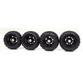Tygatec Supersonic RC Car Spare – Durable Rubber Wheels (Set of 4)