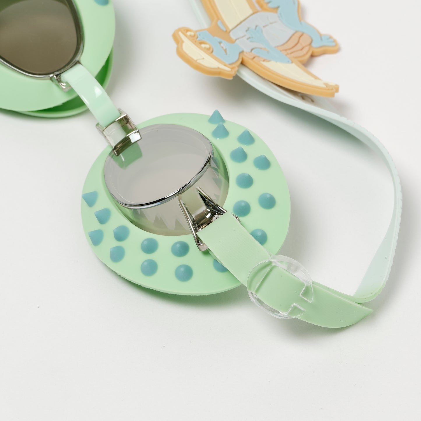 Kids Swim Goggles Shred Turtle Aqua