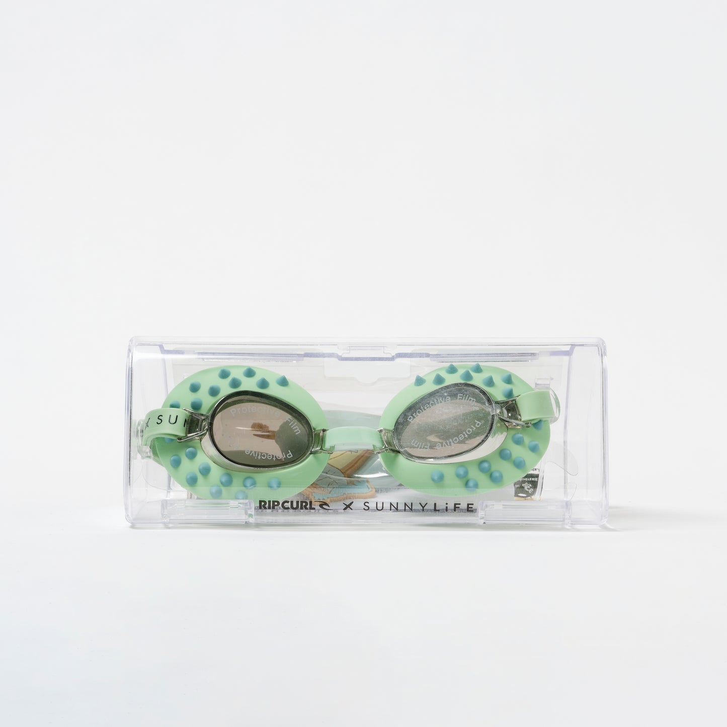 Kids Swim Goggles Shred Turtle Aqua