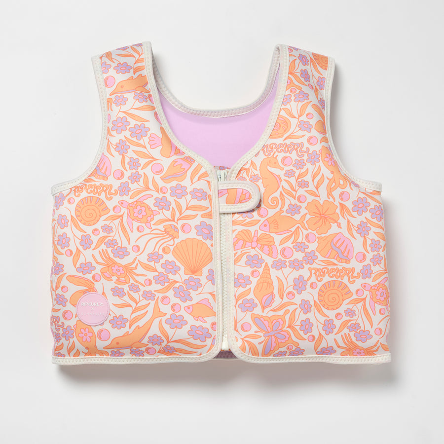 Kids Swim Vest 3-6 Ocean Magic Pink