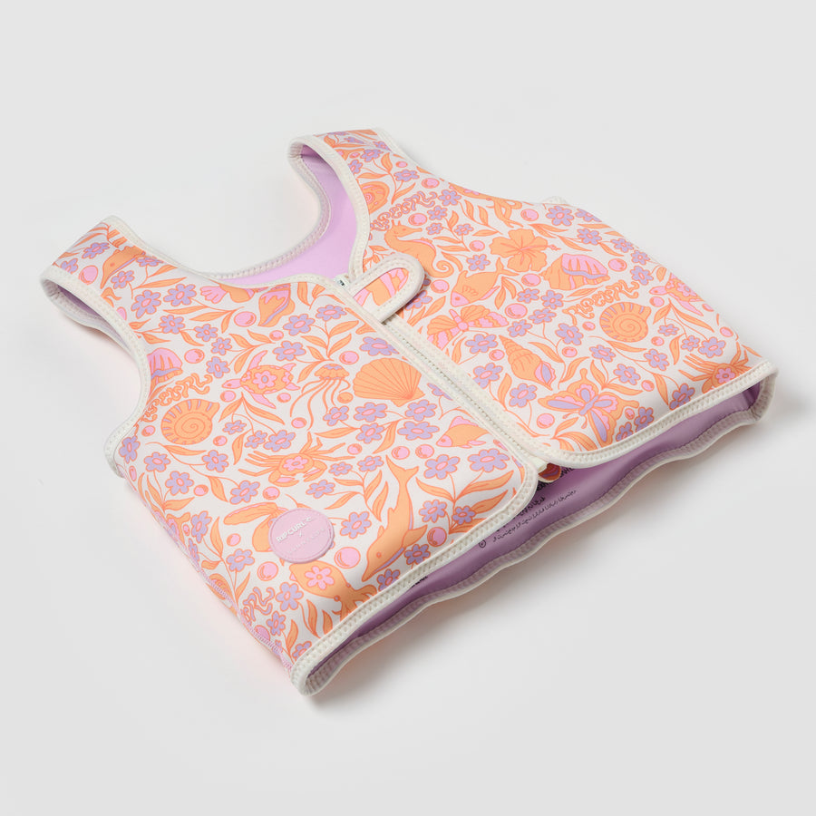 Kids Swim Vest 3-6 Ocean Magic Pink
