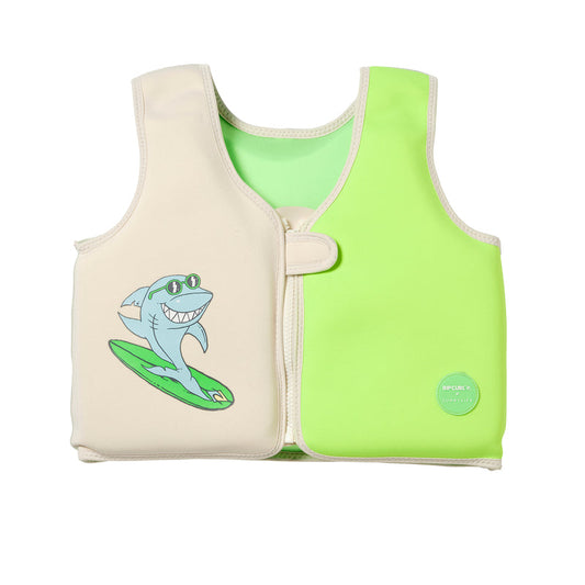 Kids Swim Vest 3-6 Shred Turtle Aqua
