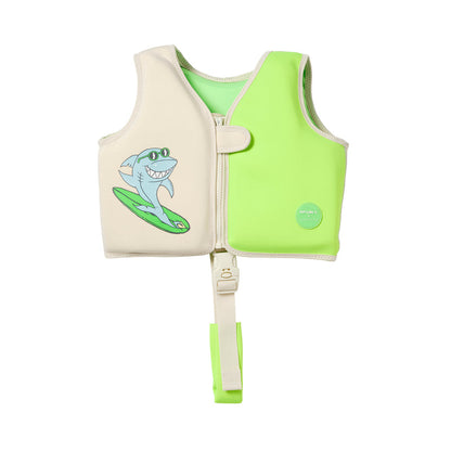 Kids Swim Vest 2-3 Shred Turtle Aqua