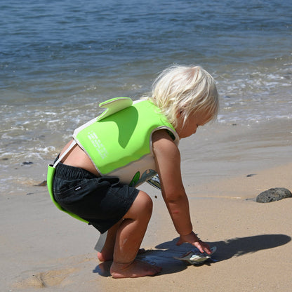 Kids Swim Vest 2-3 Shred Turtle Aqua