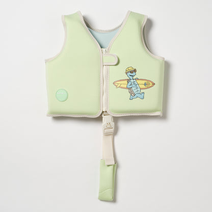 Kids Swim Vest 2-3 Shred Turtle Aqua
