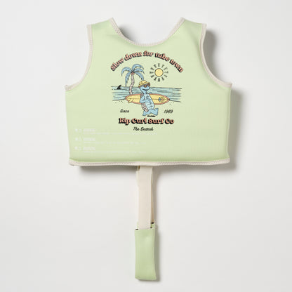 Kids Swim Vest 2-3 Shred Turtle Aqua