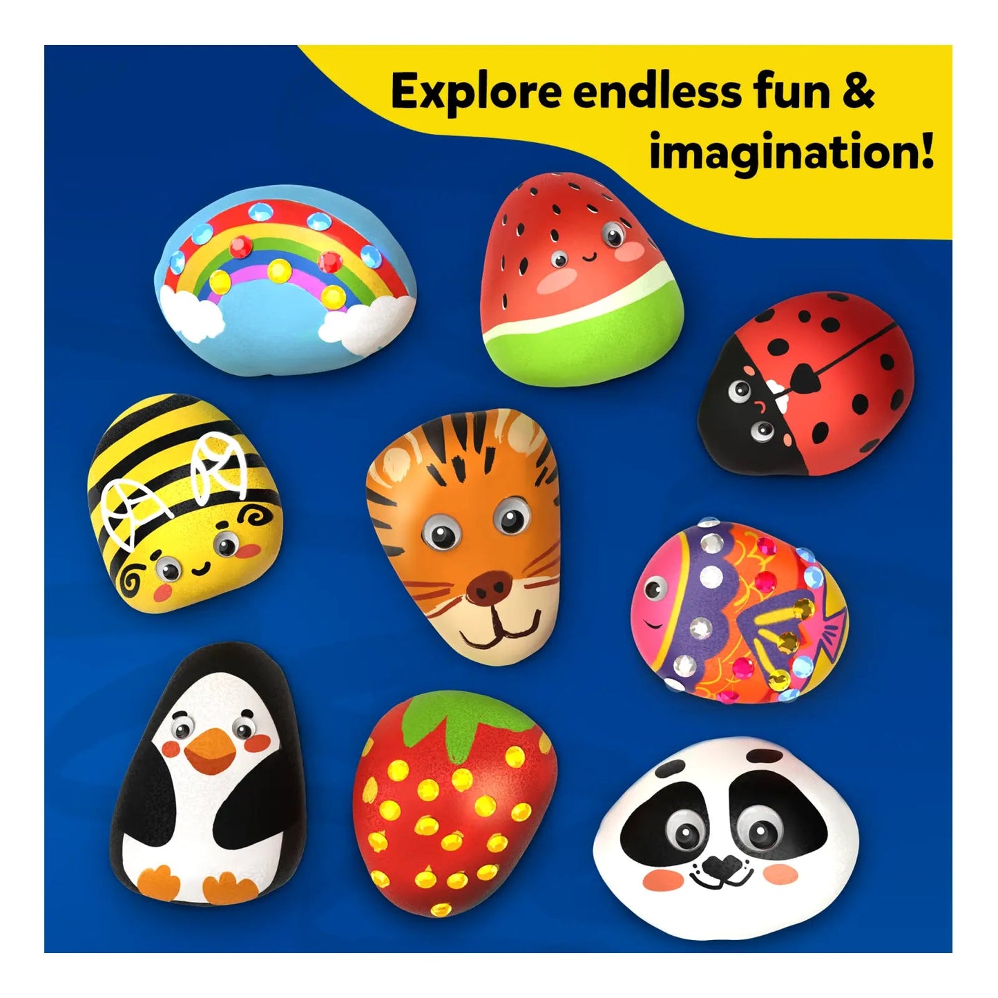 Mess Free Rock Painting