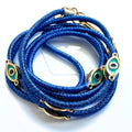 Metallic Crossbody Lanyard- Royal Blue