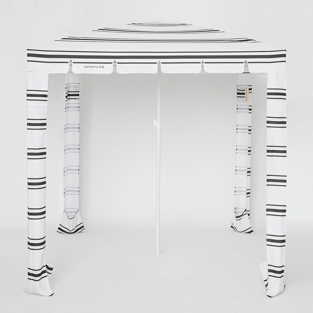 SUNNYLiFE Black and White stripes Beach Cabana Casa Fes