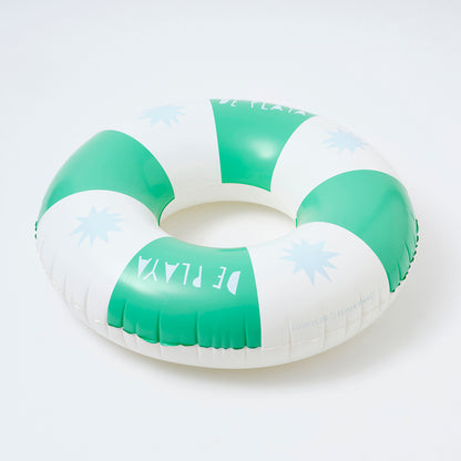 SUNNYLiFE white and green color inflatable Pool Ring De Playa Esmeralda