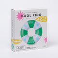 SUNNYLiFE white and green color inflatable Pool Ring De Playa Esmeralda