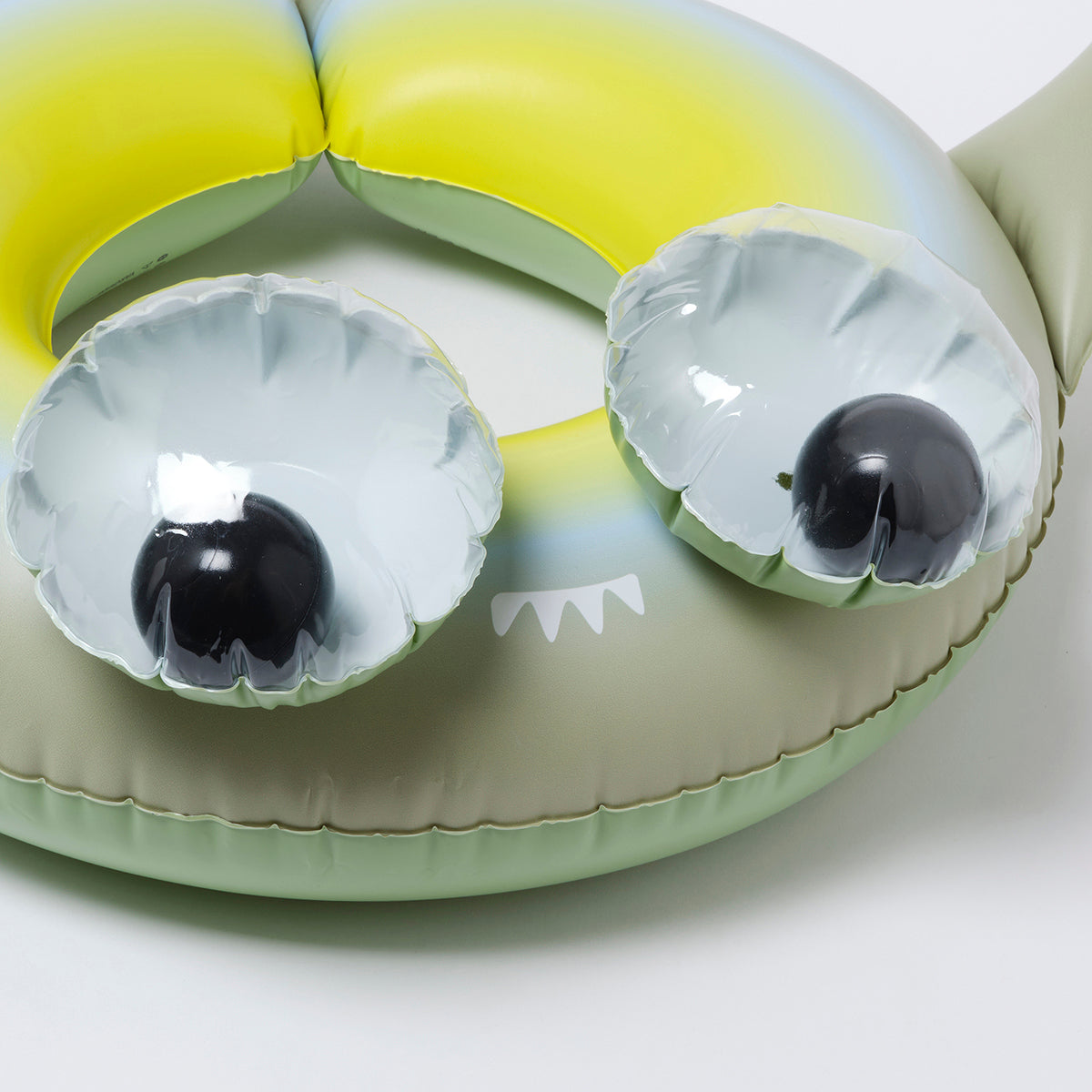 SUNNYLiFE green color inflatable Kiddy Pool Ring Shark Tribe Khaki