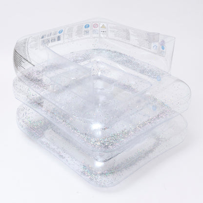 SUNNYLiFE transparent color inflatable glitter Lilo Chair