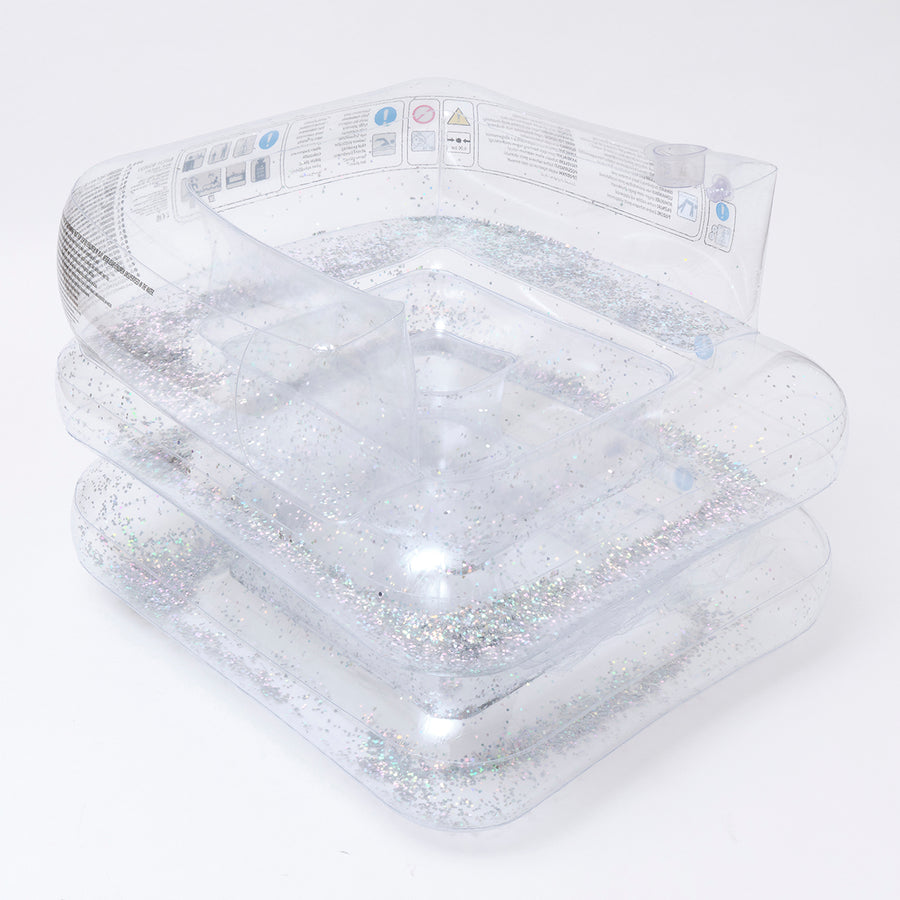 SUNNYLiFE transparent color inflatable glitter Lilo Chair