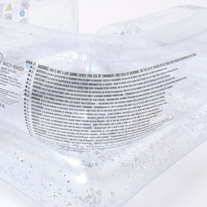 SUNNYLiFE transparent color inflatable glitter Lilo Chair