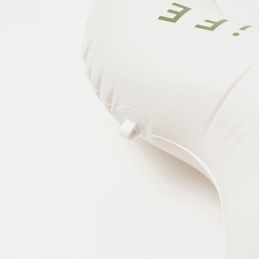 SUNNYLiFE Olive color inflatable Luxe Lie-On Float Camera