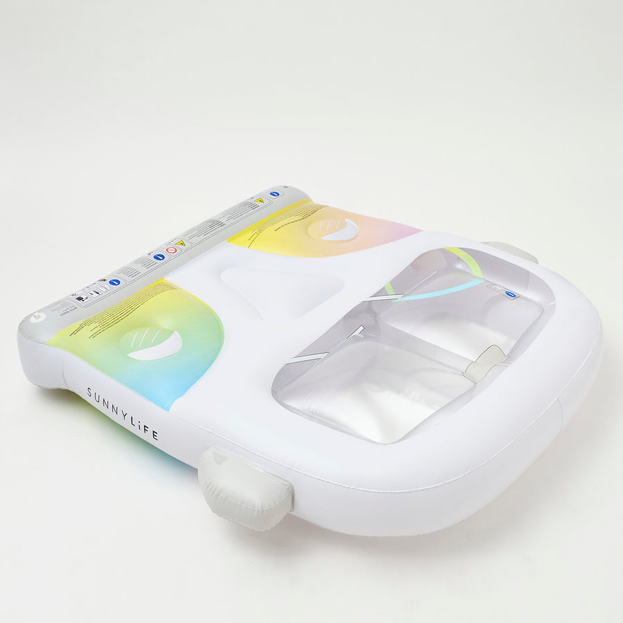 SUNNYLiFE Ombre color inflatable Luxe Lie-On Float Camper