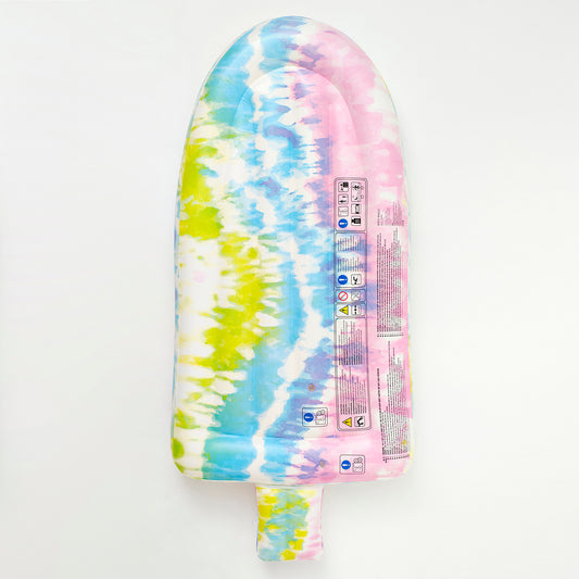 SUNNYLiFE Tie Dye color inflatable Luxe Lie-On Float Ice-Pop