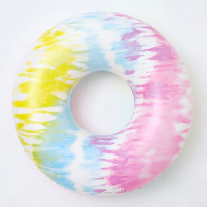 SUNNYLiFE tie dye color inflatable Pool Ring Tie Dye Sorbet