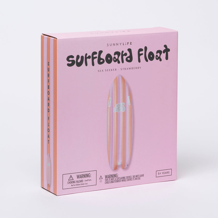 SUNNYLiFE pink color inflatable Ride With Me Surfboard Float Sea Seeker Strawberry