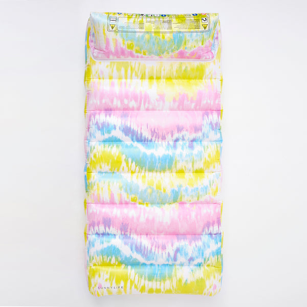 SUNNYLiFE Tie Dye color Lilo Lounger Sorbet