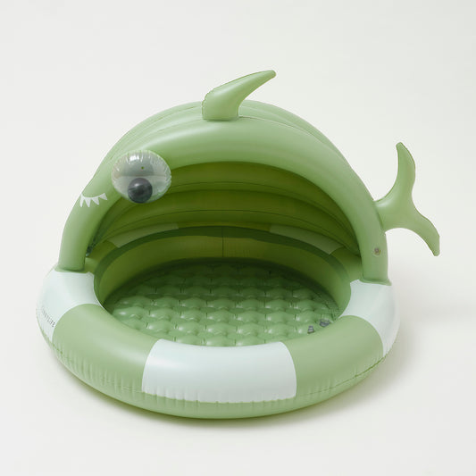 SUNNYLiFE green color Inflatable Kiddy Pool Shark Tribe Khaki