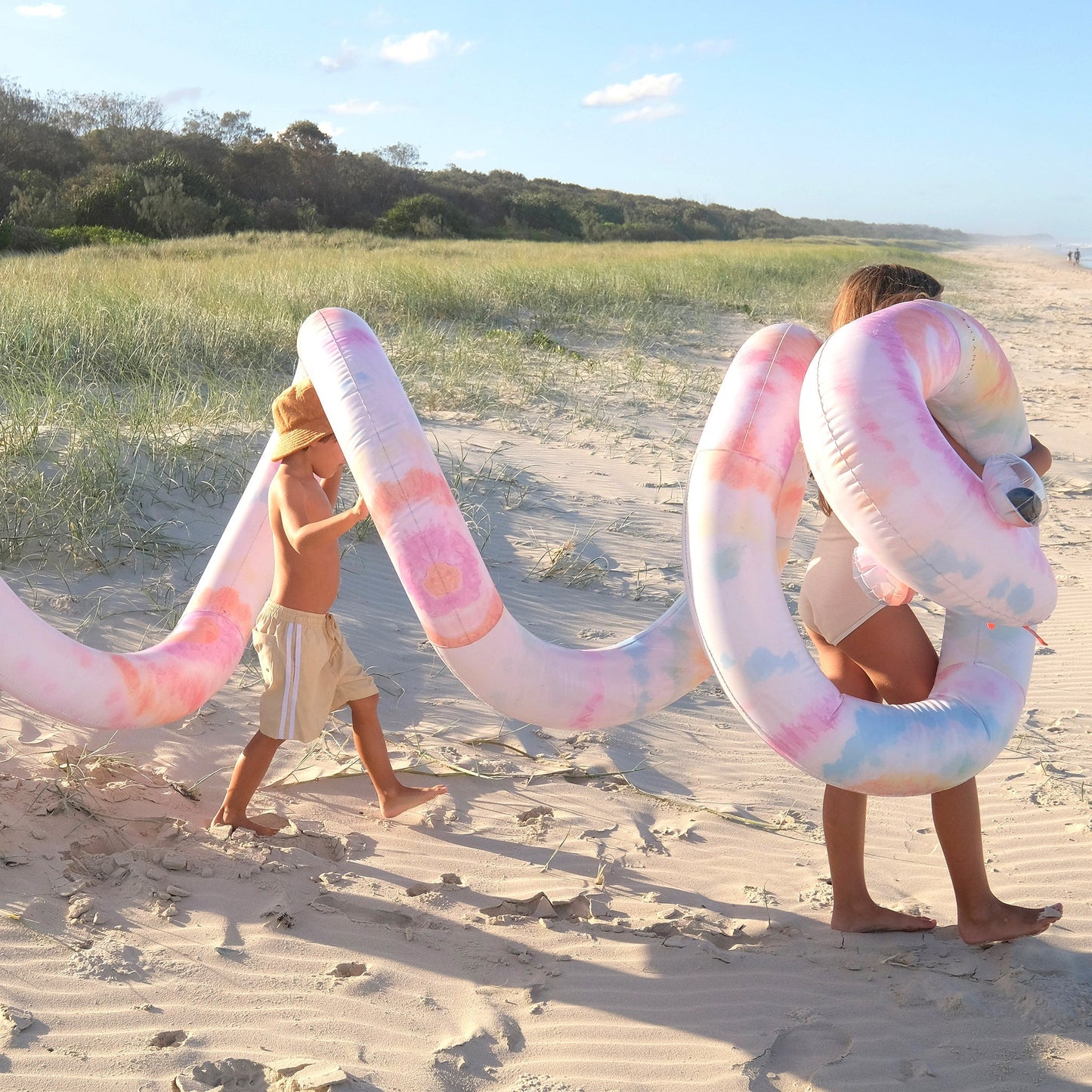 Giant Inflatable Noodle Snake Tie Dye