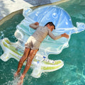 Kids Lie-On Float Burger Boy The Sea Kids Blue-Lime
