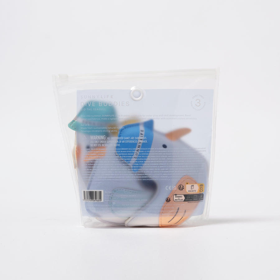 Dive Buddies Sid the Seagull Multi Set of 3