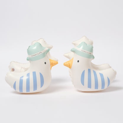 Kids Inflatable Arm Bands Sid the Seagull Blue Stripe