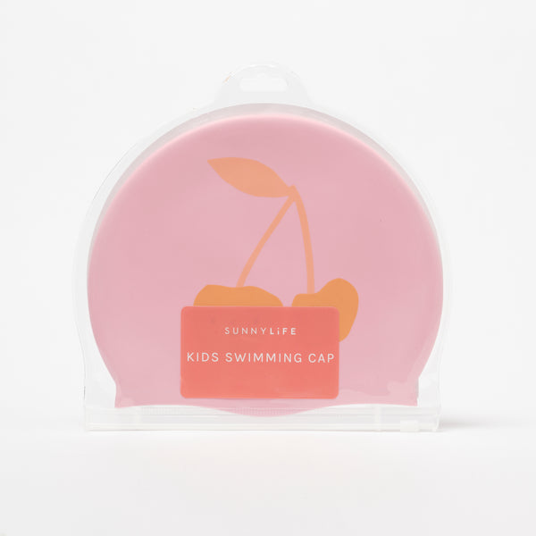 Kids Swimming Cap Cotton Candy Cherry