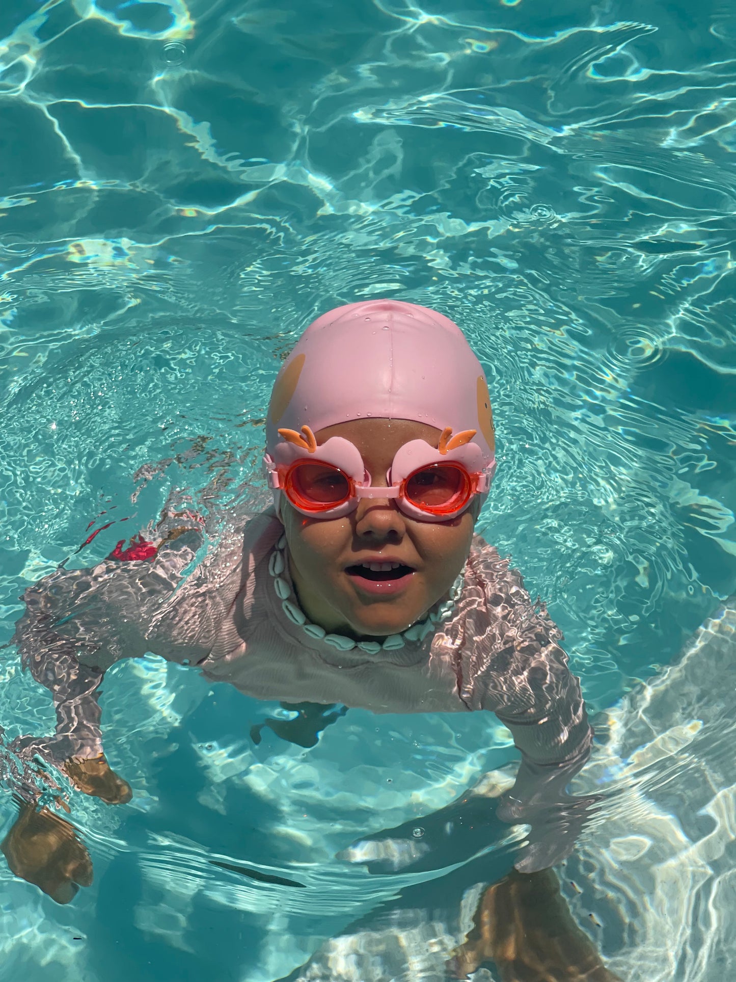 Kids Swimming Cap Cotton Candy Cherry