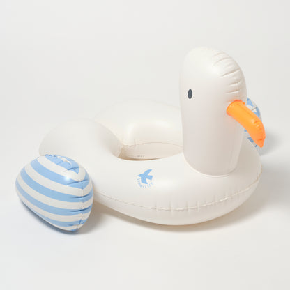 Kids Tube Pool Ring Sid the Seagull Blue Stripe