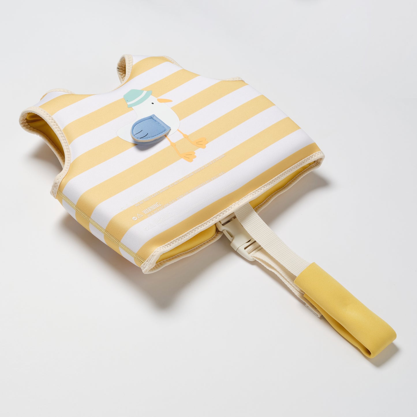 Kids Swim Vest 1-2 Sid the Seagull Mustard Stripe