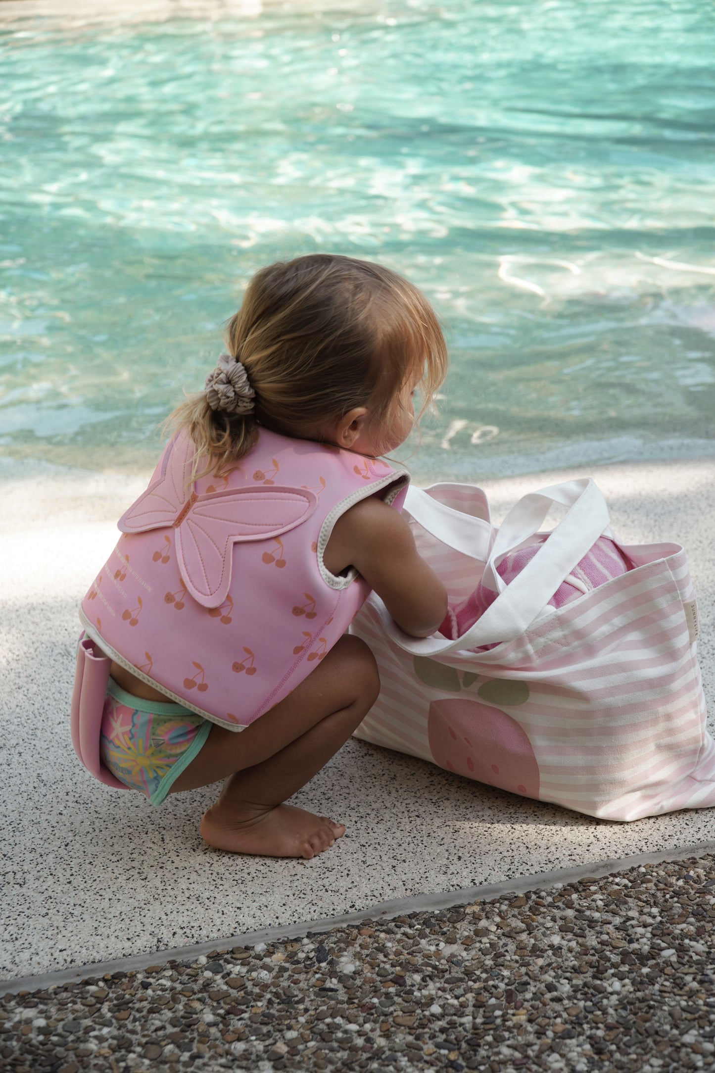 Kids Swim Vest 1-2 Cotton Candy Cherry