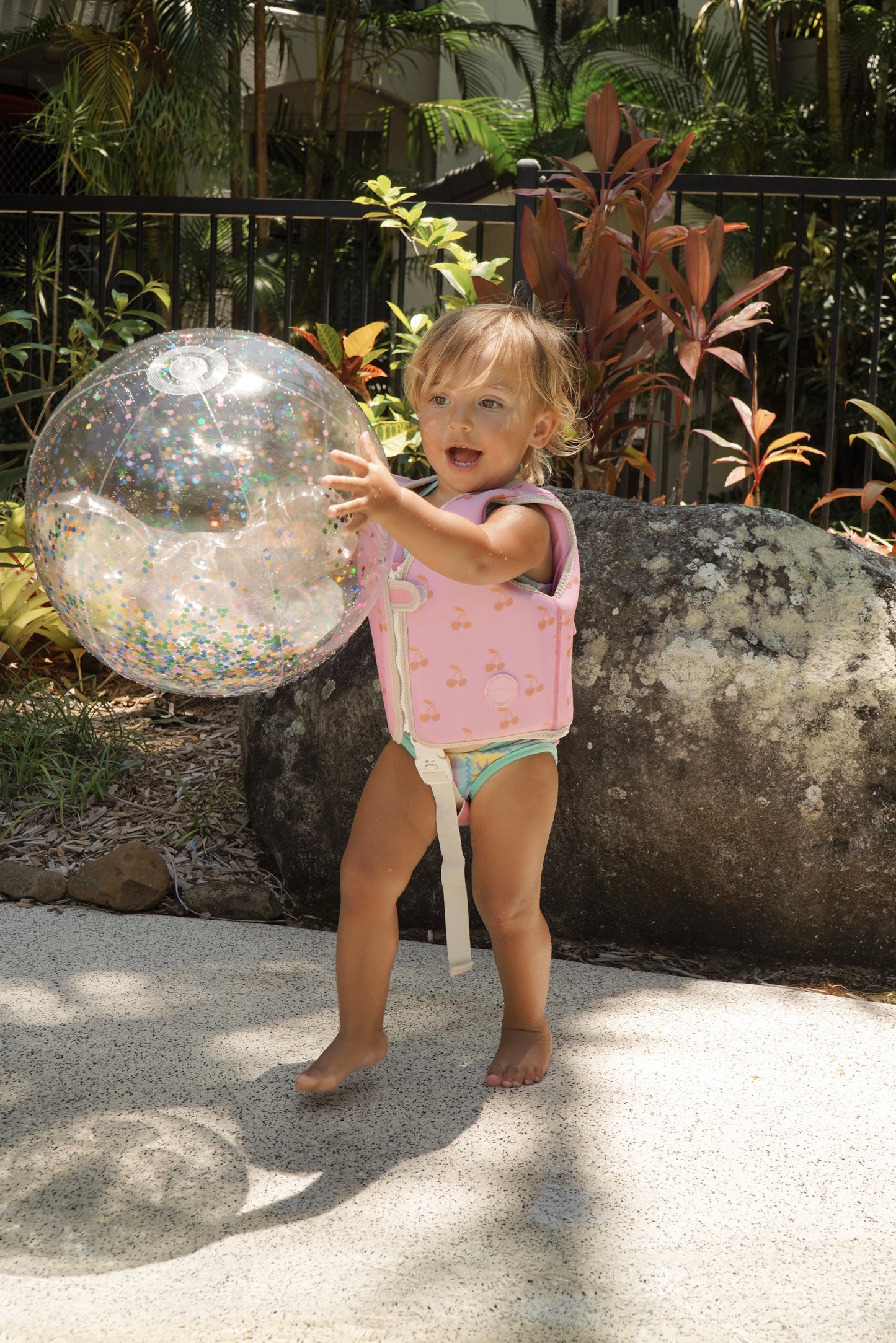 Kids Swim Vest 1-2 Cotton Candy Cherry