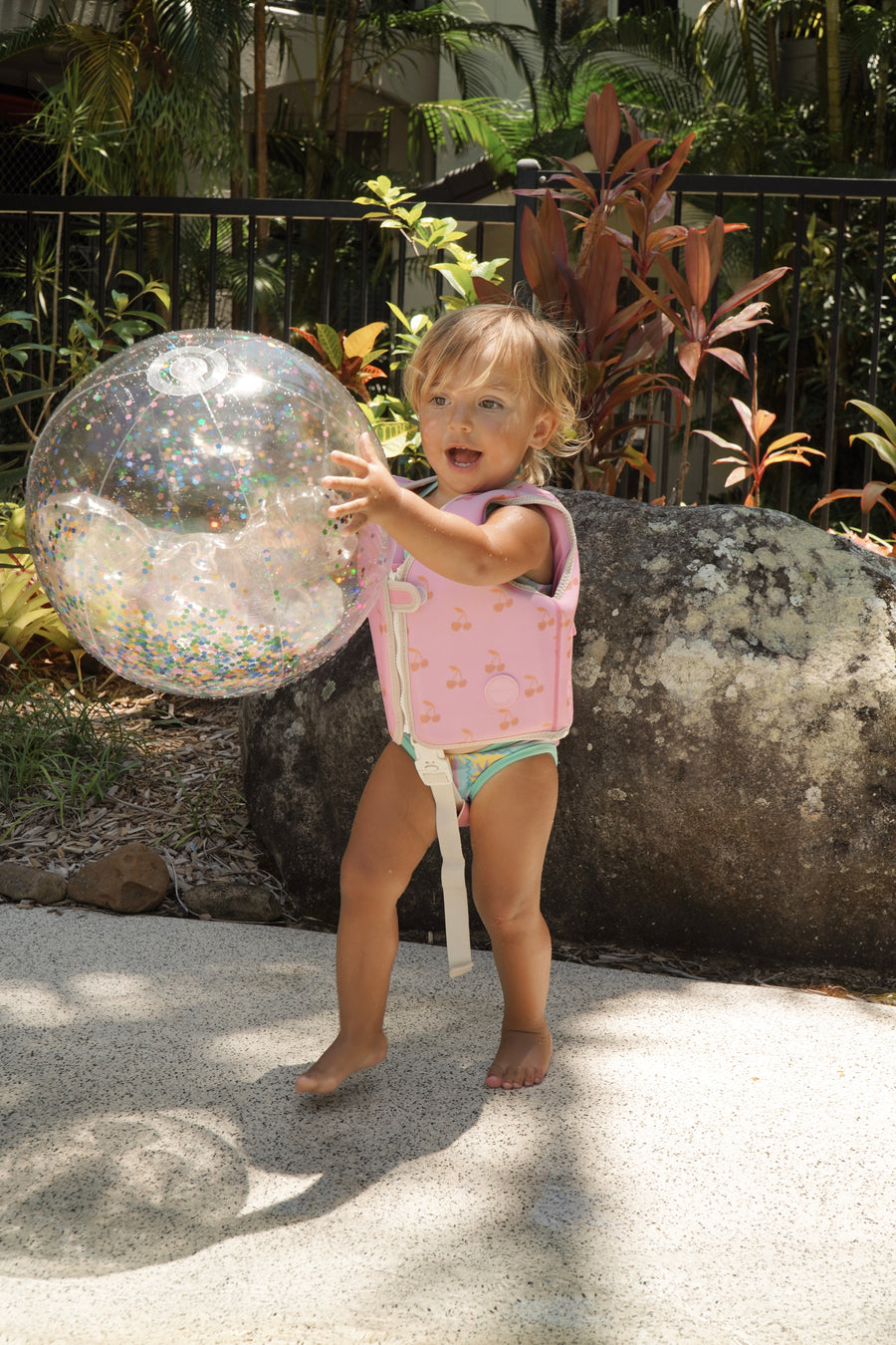 Kids Swim Vest 1-2 Cotton Candy Cherry