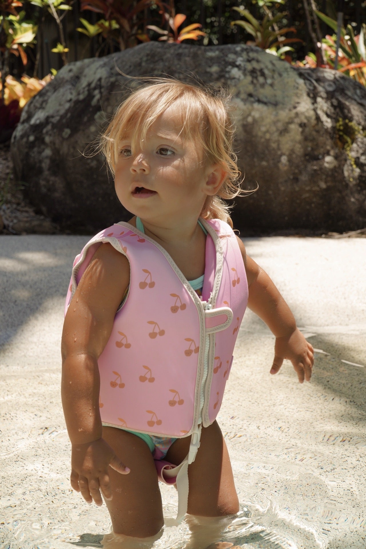 Kids Swim Vest 1-2 Cotton Candy Cherry