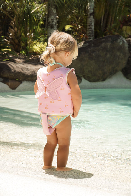 Kids Swim Vest 1-2 Cotton Candy Cherry